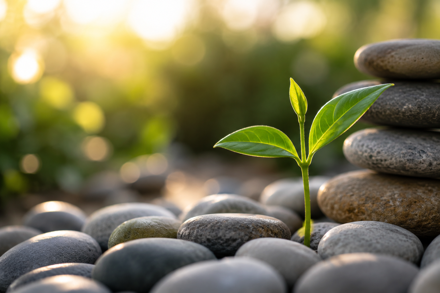 Small growing plant representing tiny habits and gradual progress
