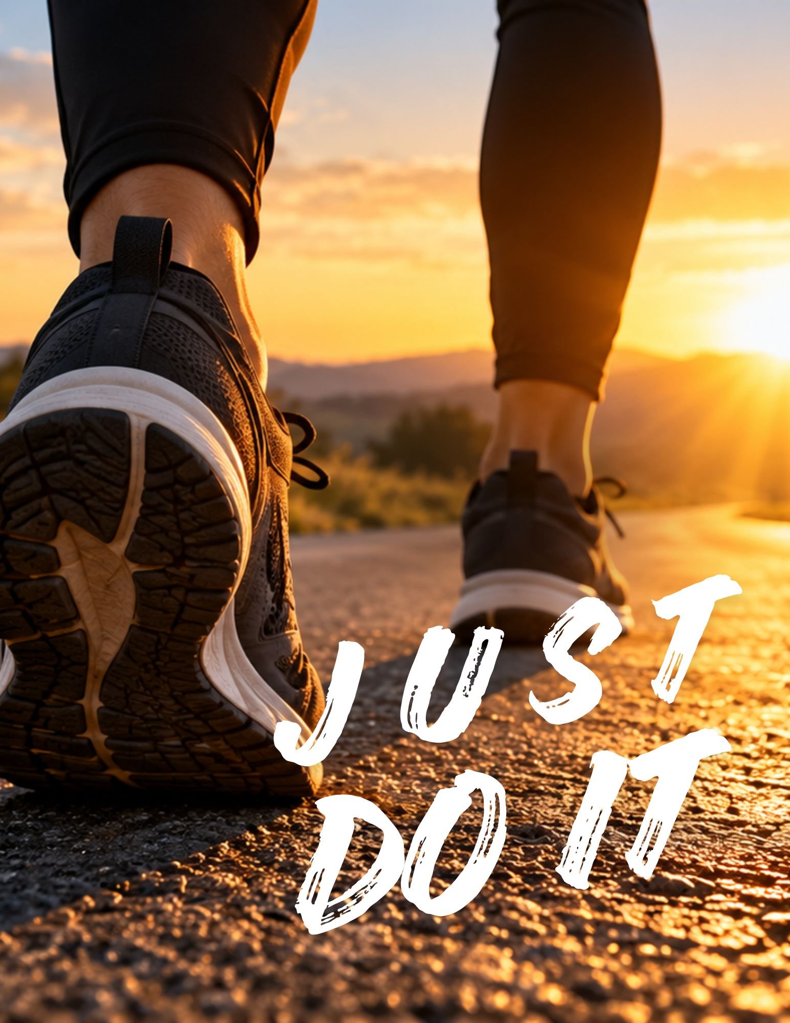 Person taking the first step forward