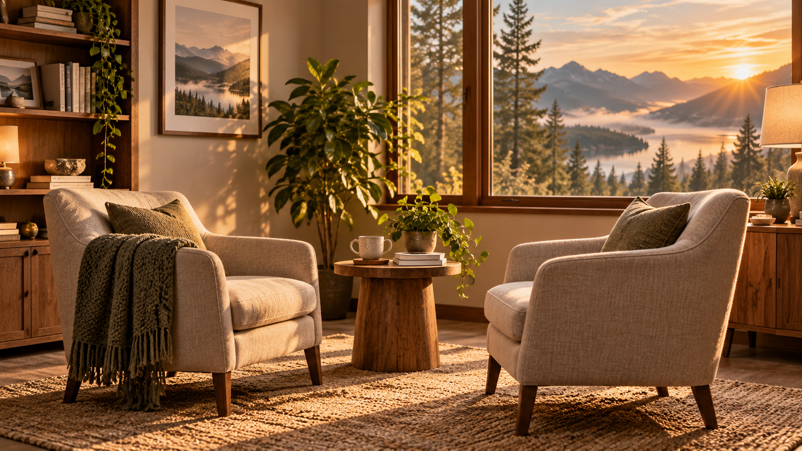 A calm counseling space