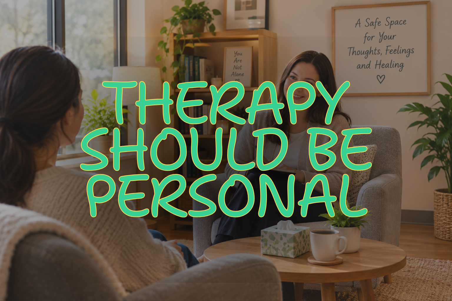 Warm welcoming therapy environment