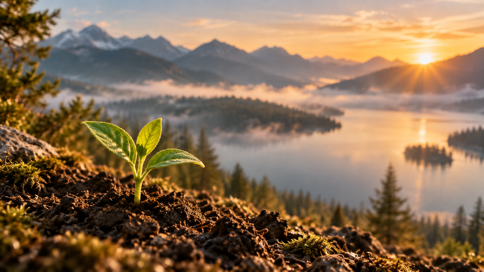 A new sprout symbolizing personal discovery