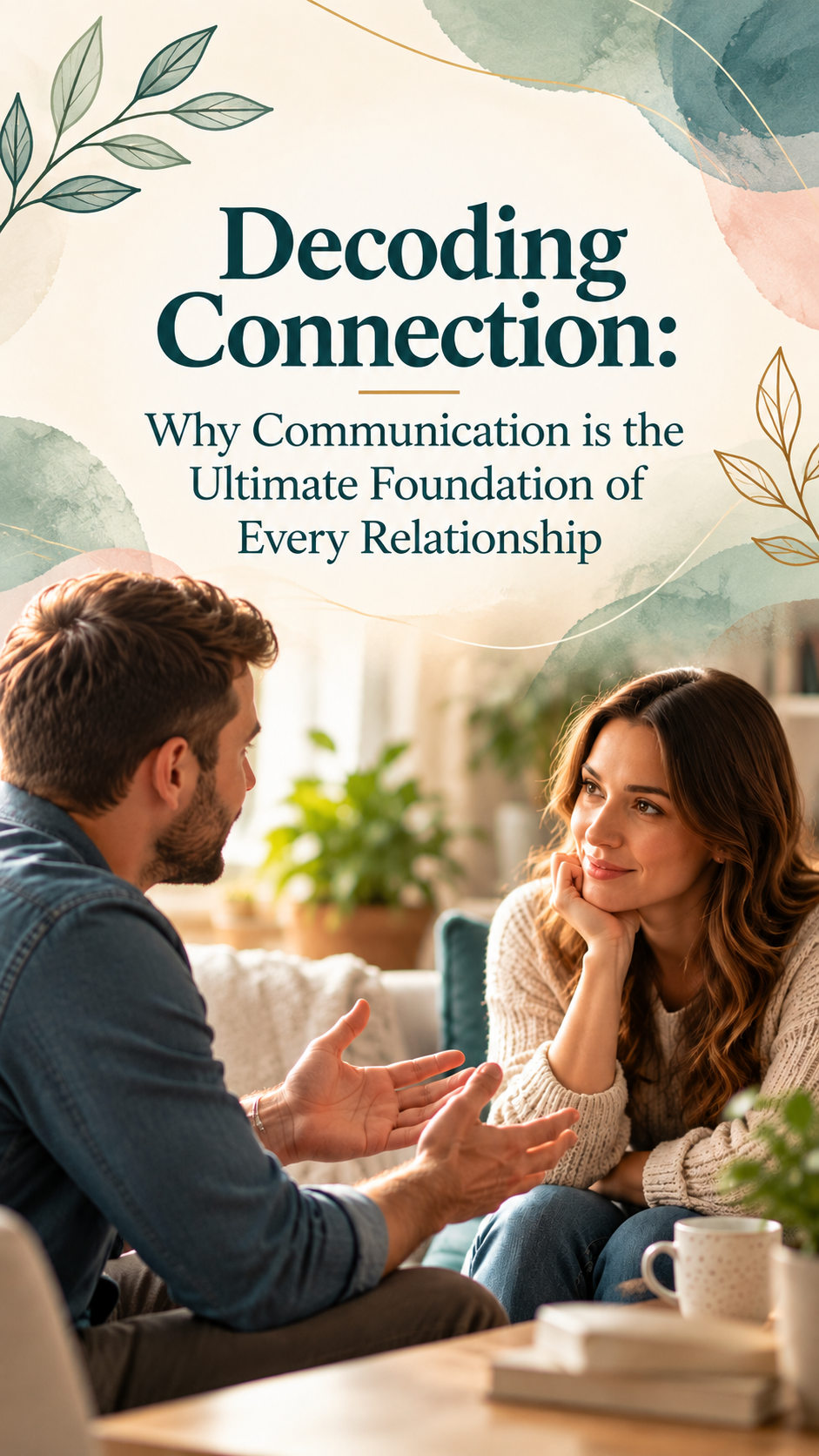 Two people having a calm and meaningful conversation